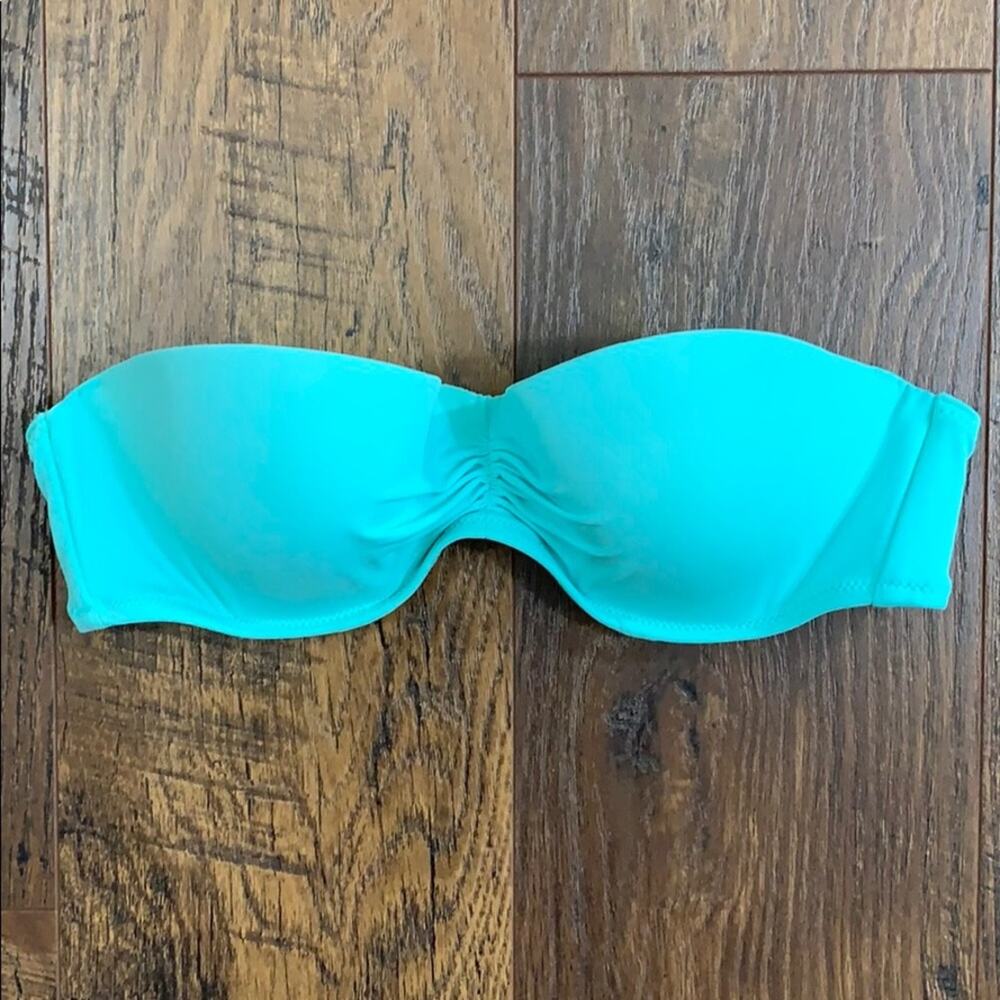 Victoria’s Secret Aqua Bikini Strapless Top